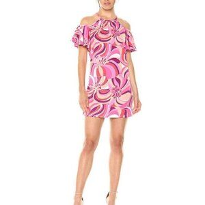 Trina Trina Turk Viola Cold Shoulder Dress sz S